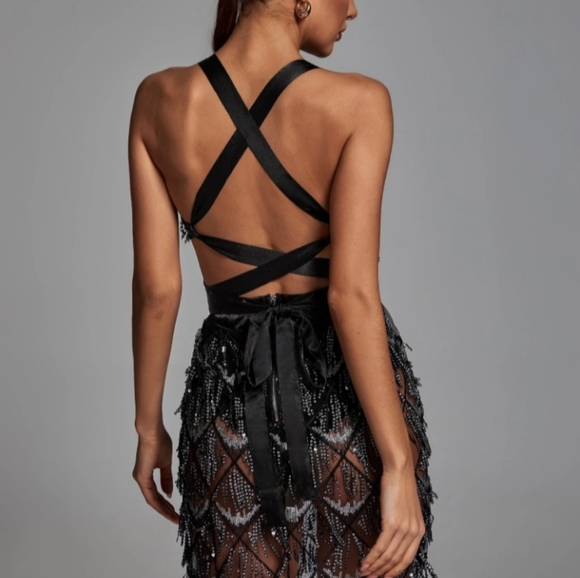 "Mila" Sequince Party Dress-ALL SOLD OUT - Picture 3 of 4